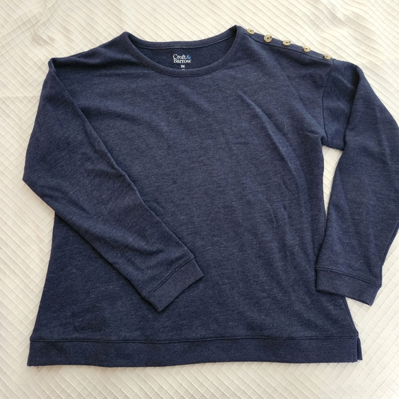 Coft & Barrow Petite Blue Sweatshirt - Picture 3 of 9